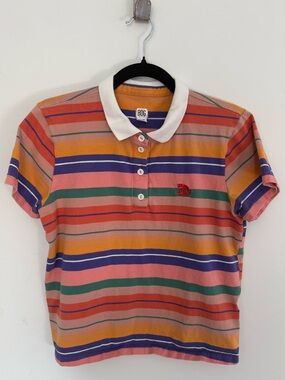 BDG Striped Polo Shirt - medium